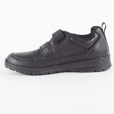 Boys Clarks Reflectace 13297 E Black Double Strap School Walking Kids Shoes