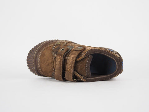 Infants Timberland Crown 31839 Dark Brown Leather 2 Strap Casual Kids Shoes