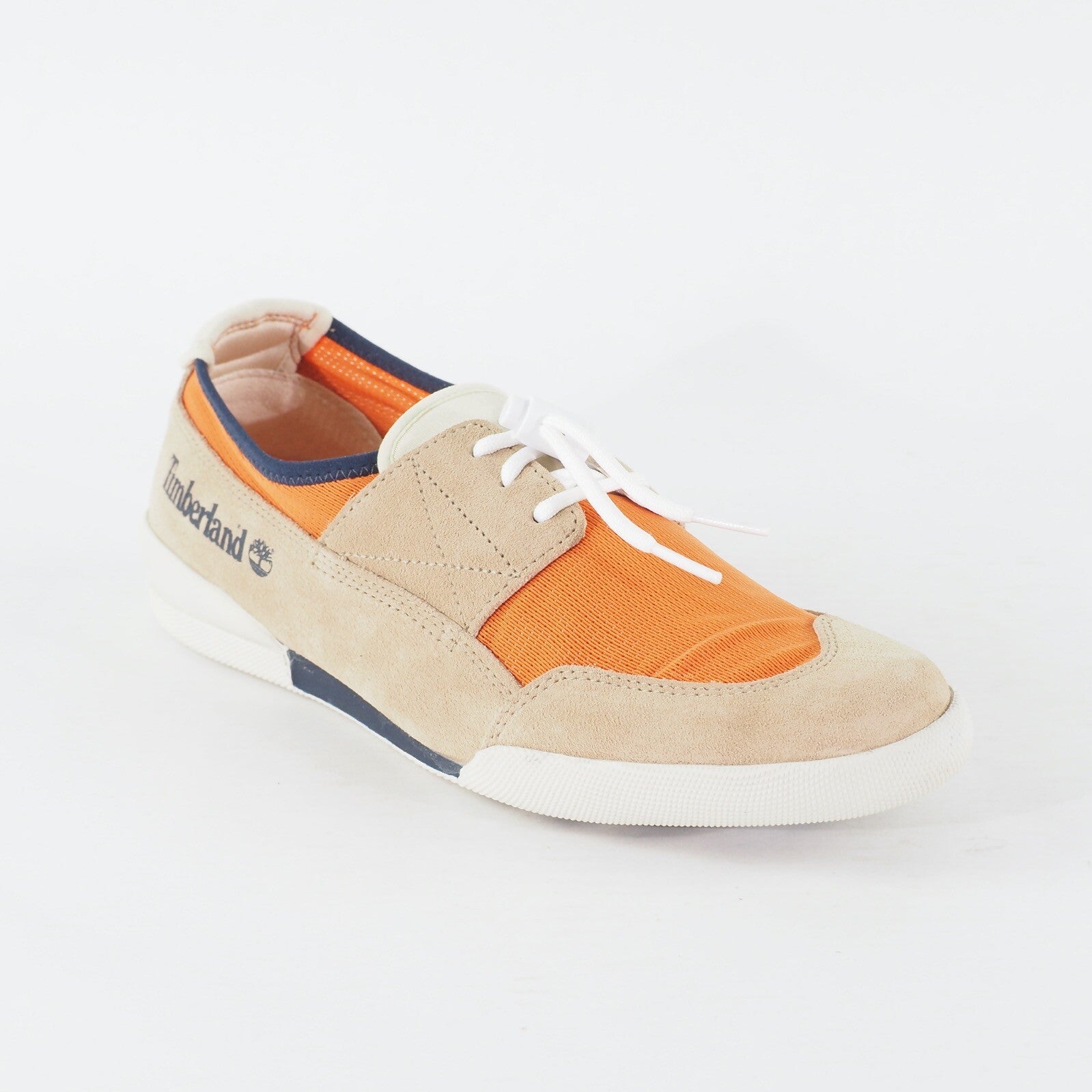 Mens Timberland TBL 30 67563 Tan Orange Leather Mesh Lace Up Casual Shoes 