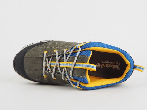 Timberland Rugged Hiker 8097R Grey Blue Leather Lace Up Hiking Walking Shoes