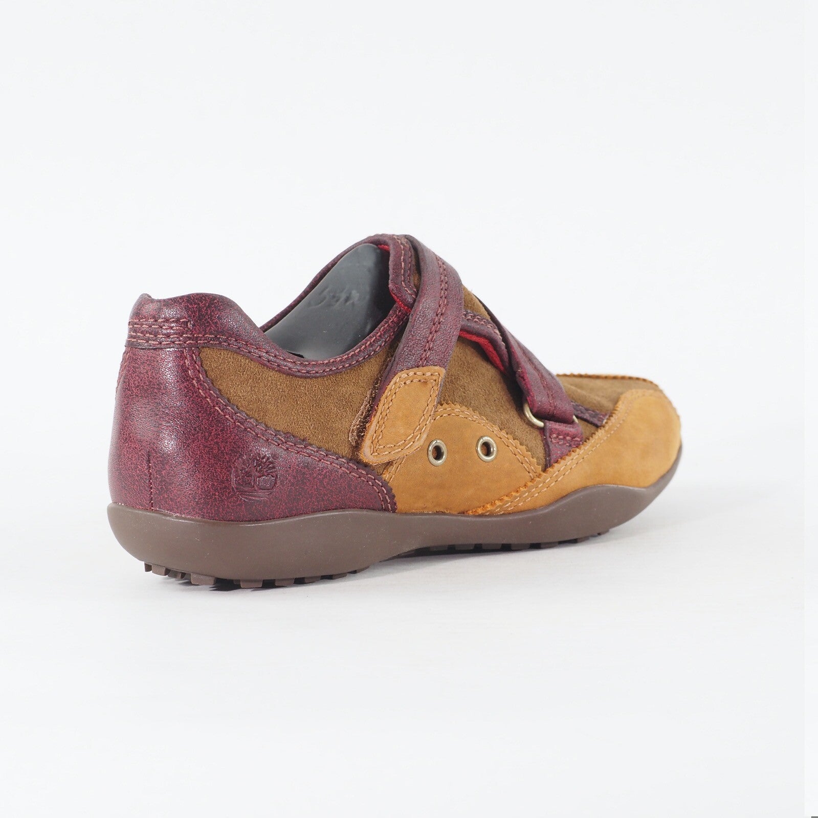 Womens Timberland Cicely Sport 63393 Rust Burgundy Leather Strap Casual Shoes