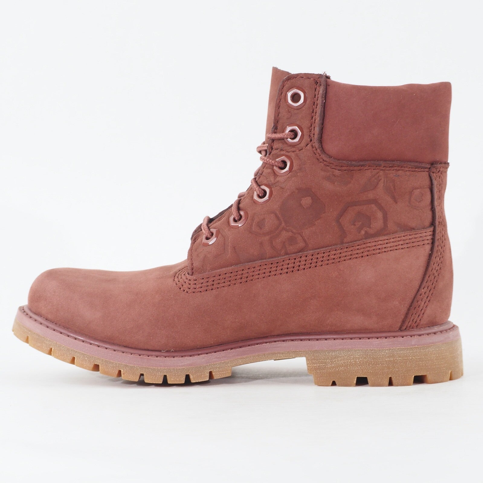 Womens Timberland 6 Inch Premium A1K30 Burgundy Leather Waterproof Casual Boots