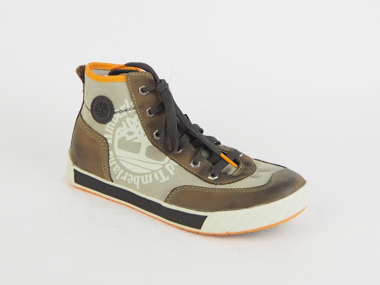 Timberland Ek Crash Blaster 80924 Beige Leather Lace Up Chukka Boots