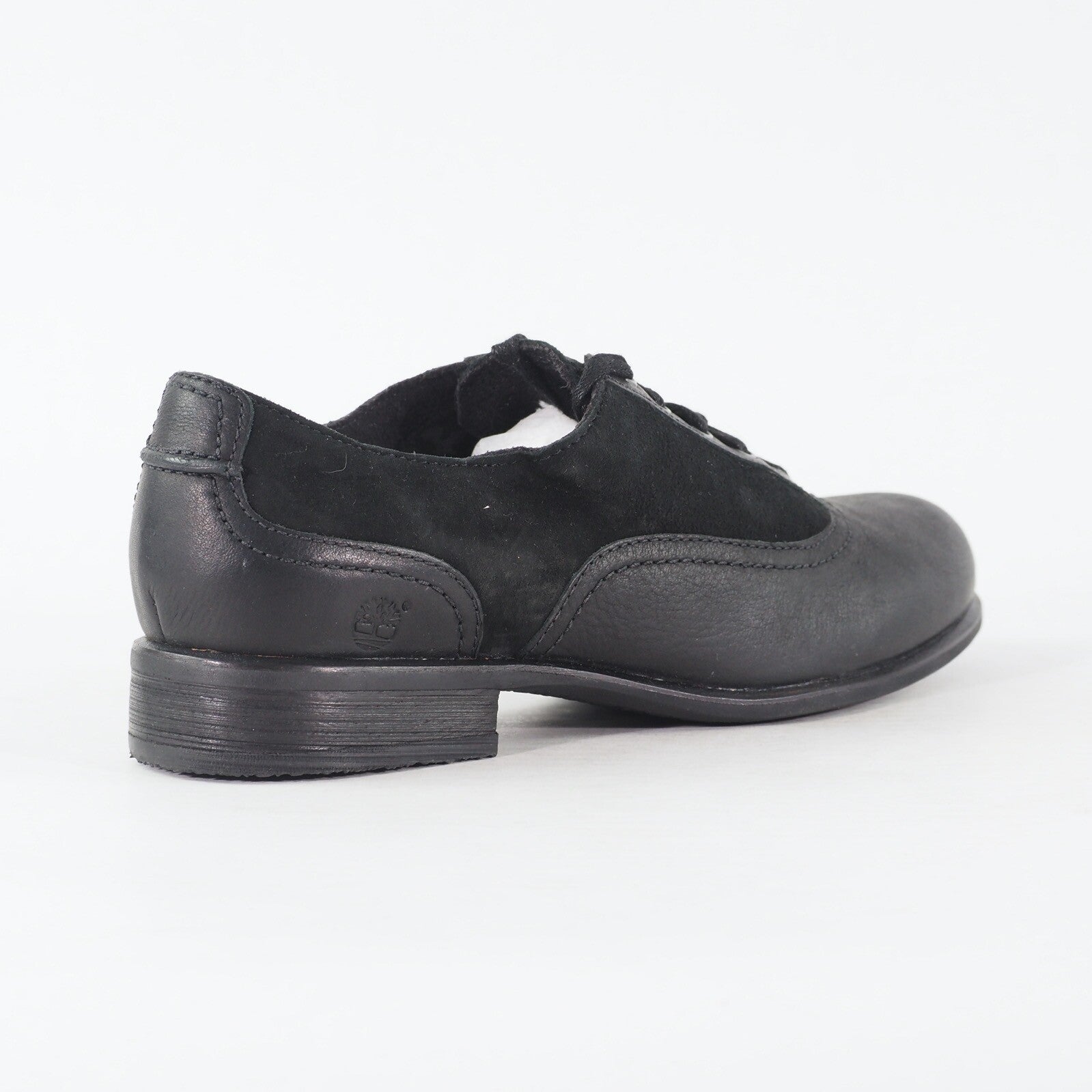 Womens Timberland Wiltshire Oxford 25699 Black Leather Lace Low Top Formal Shoes