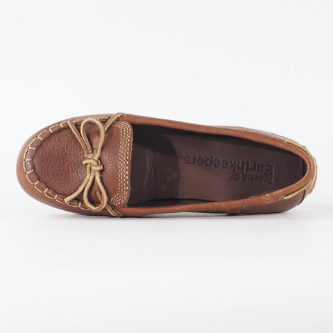 Womens Timberland EK Caska Moc 3731RW Medium Brown Leather Slip On Casual Shoes