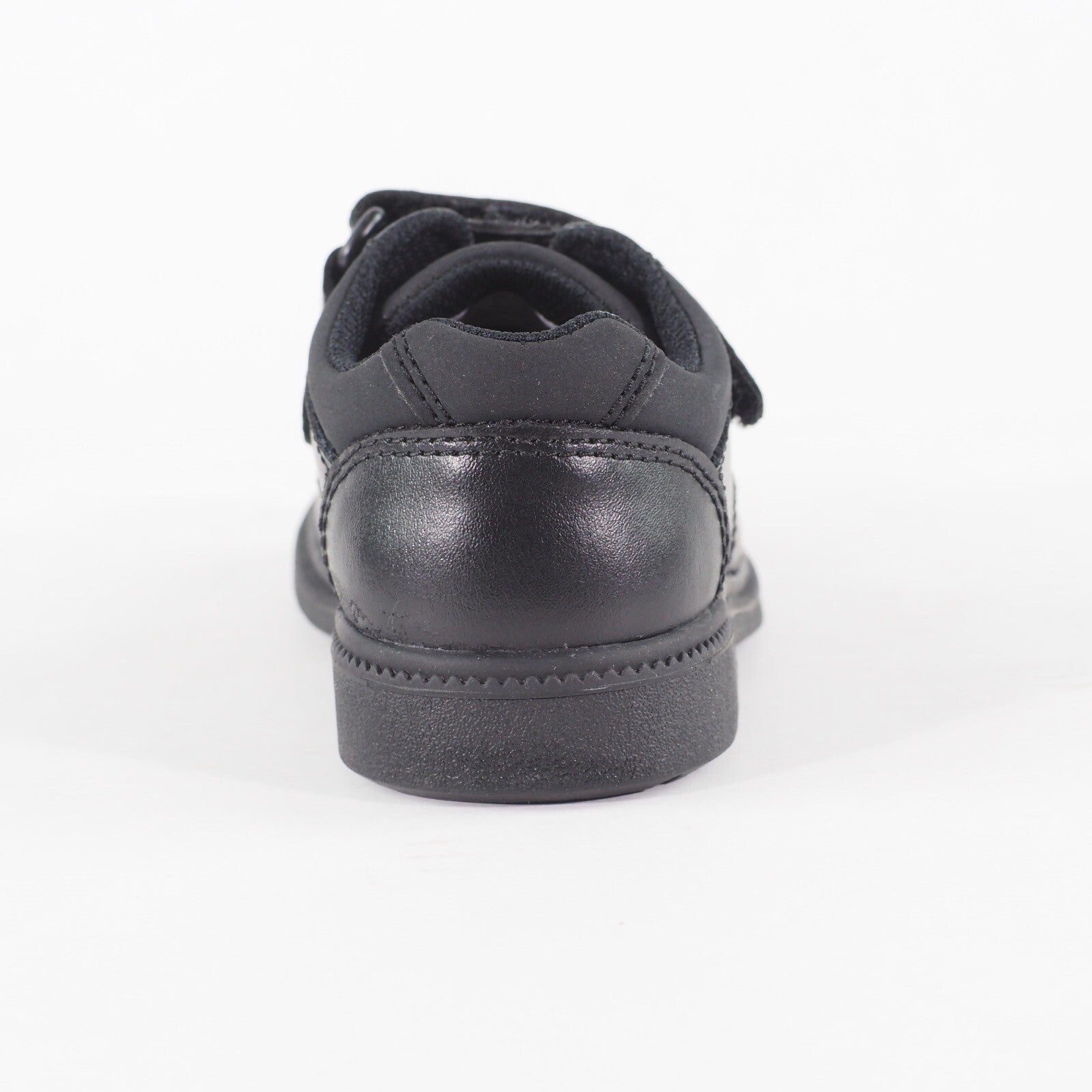 Boys Clarks Deaton Pre Black Leather Double Strap School Walking Kids Shoes