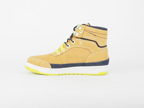 Timberland Iteza Roll Top 6052A Wheat Leather Lace Up Boots 