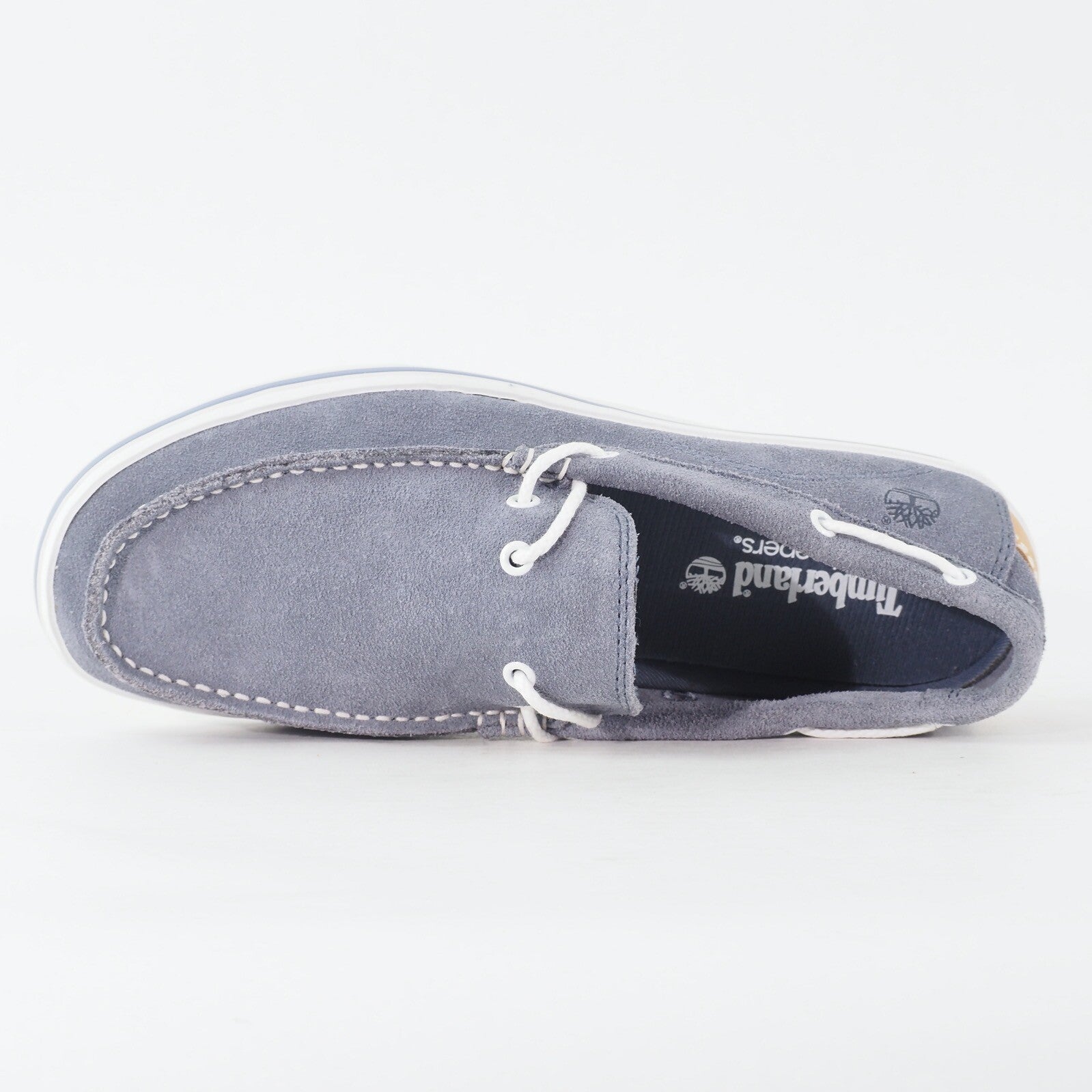 Mens Timberland EK Cabcoby 9808A Slate Grey Leather Lace Up Casual Loafer Shoes