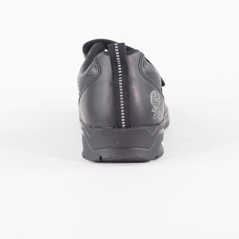 Boys Clarks Reflectace 13297 E Black Double Strap School Walking Kids Shoes