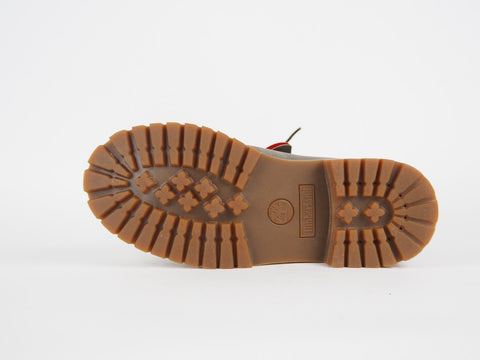 Juniors Timberland 6 In Premium A1B96 Grey Leather Nubuck Lace Up Chukka Boots