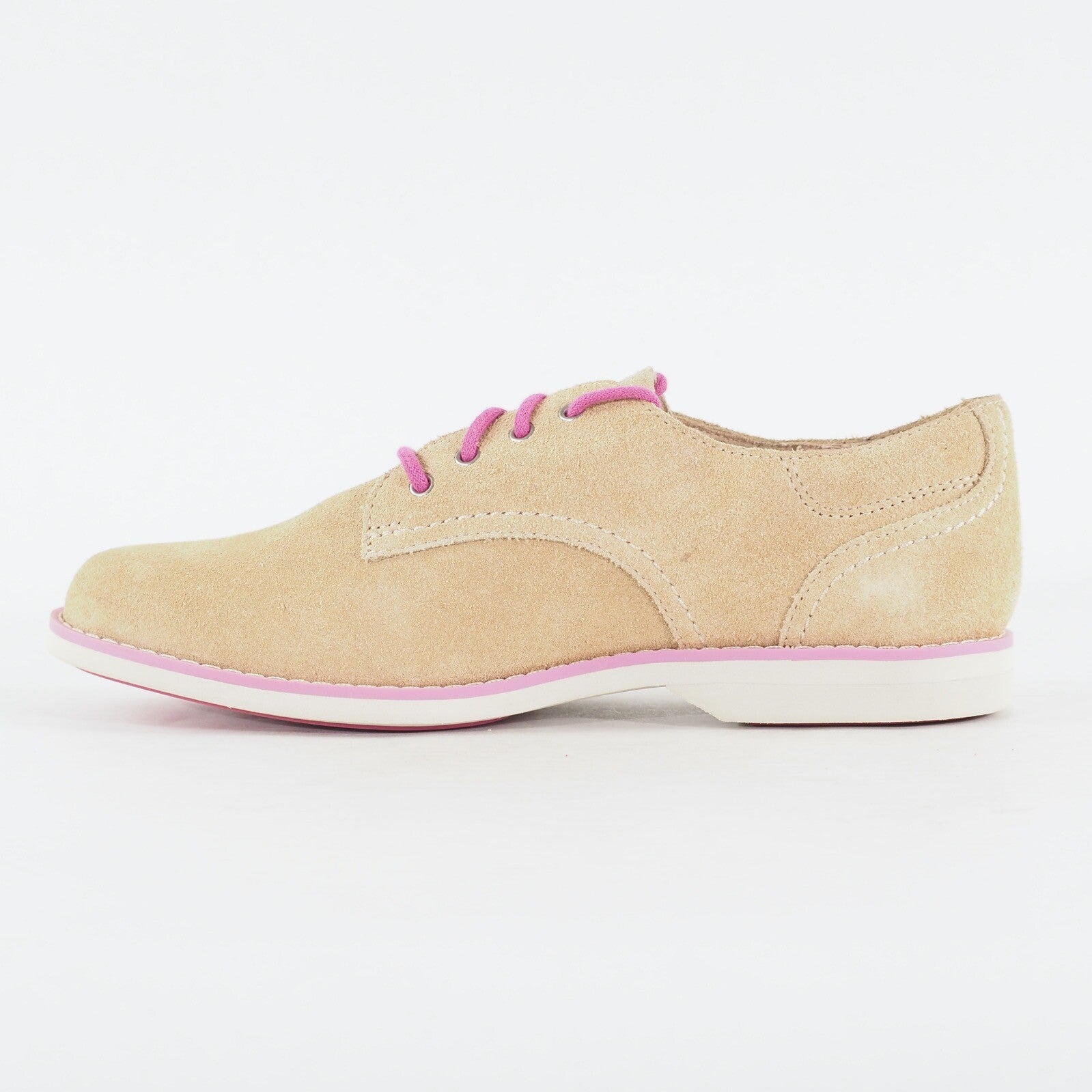 Womens Timberland EK Millway Ox 8817A Tan Leather Lace Up Low Top Casual Shoes