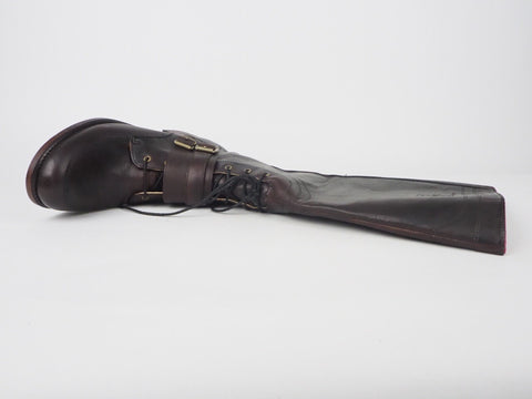 Womens Timberland Lucille 20645 Leather Dark Brown Ladies Half Zip On Side Boots