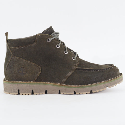 Mens Timberland Westmore Moc Toe Chukka A2KXC Olive Suede Lace Up Casual Boots