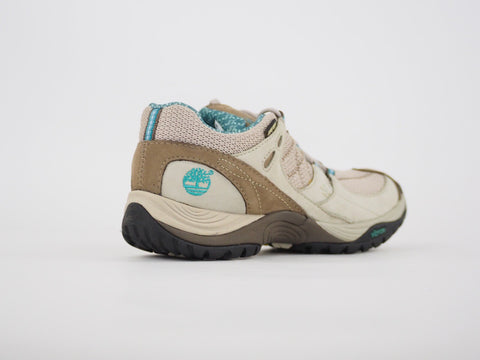 Womens Timberland Hiker Lionshed Low GTX 56676 Tan Cream Leather Hiking Shoes