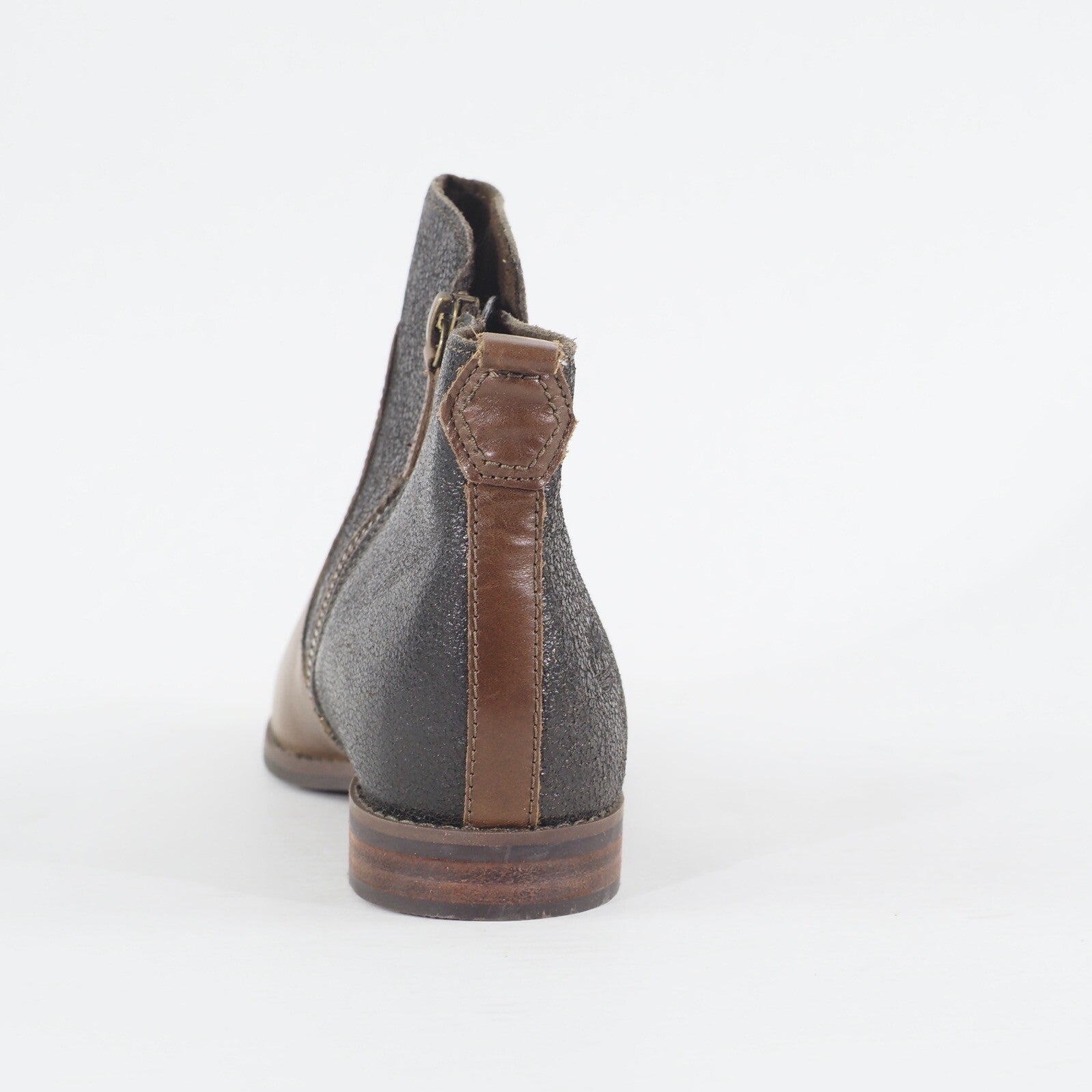 Womens Timberland Canteen Ankle A1KM7 Brown Leather Zip Up Casual Chelsea Boots