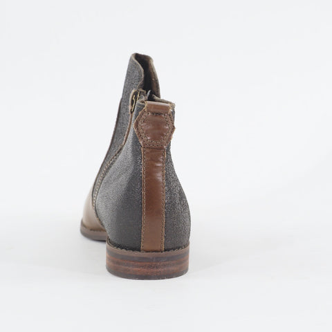 Womens Timberland Canteen Ankle A1KM7 Brown Leather Zip Up Casual Chelsea Boots