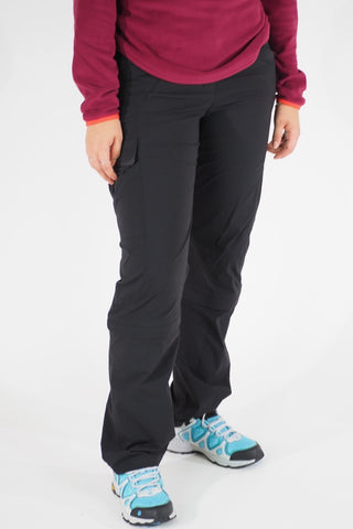 Womens Jack Wolfskin Activate Zip 1500692 Black Warm Windproof Hiking Trousers