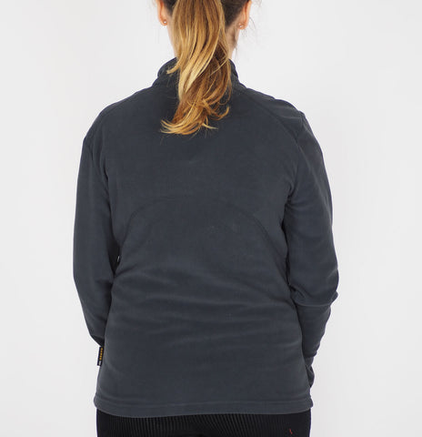 Womens Jack Wolfskin Performance 1701511 Phantom Grey Zip Up Fleece Sweatshirt
