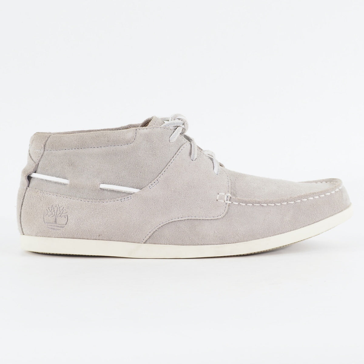 Mens Timberland Earthkeepers 6467R Light Grey Leather Lace Chukka Casual Boots
