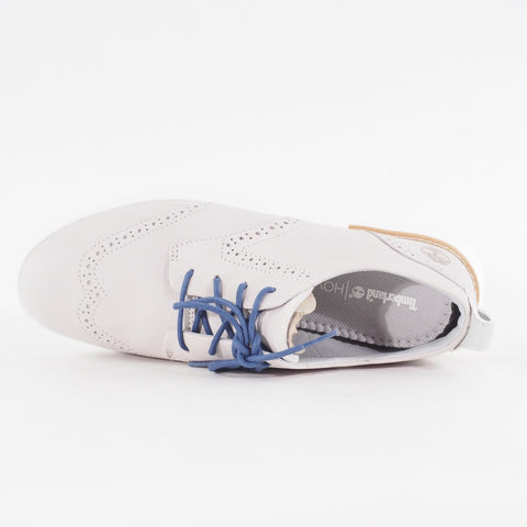 Womens Timberland Bradenton Oxford A25VA Light Grey Nubuck Leather Casual Shoes