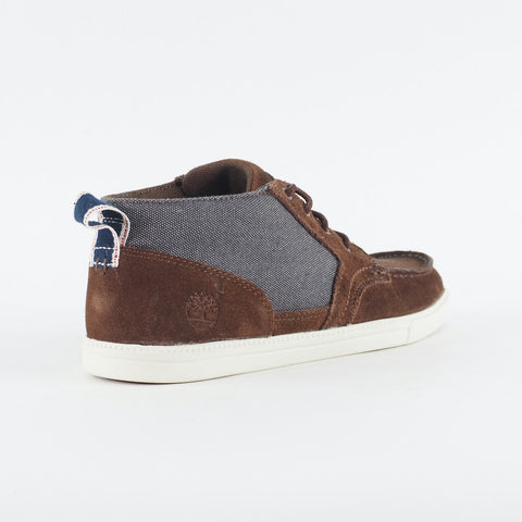Mens Timberland EK Fulk Chukka 6941A Brown Navy Leather Lace Up Casual Boots