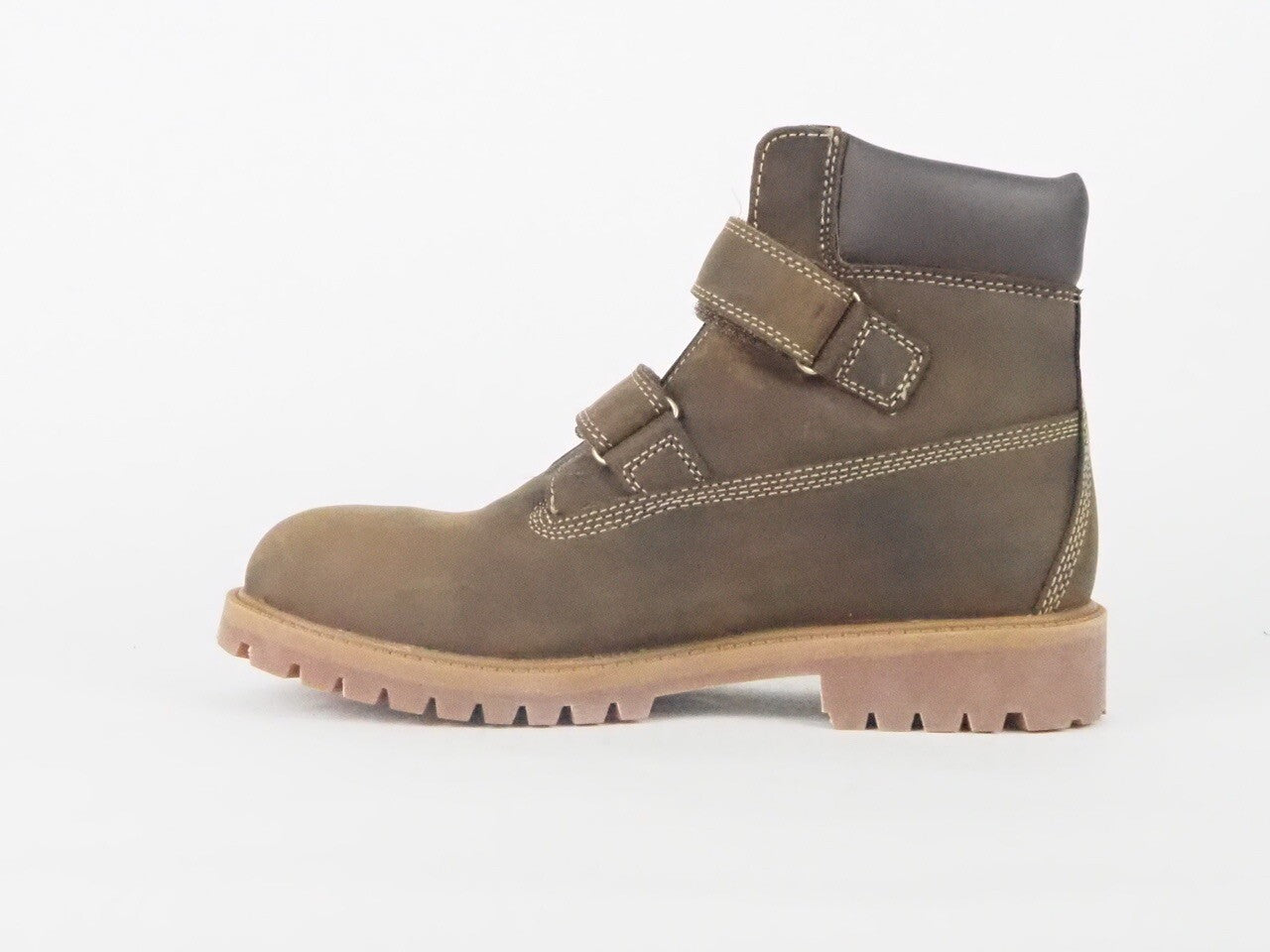 Juniors Timberland Authentic 6 Inch 80906 Brown Leather Strap Boots