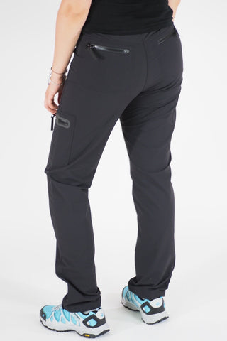 Womens Jack Wolfskin Seattle 1503921 Black Warm Windproof Flex Hiking Trousers