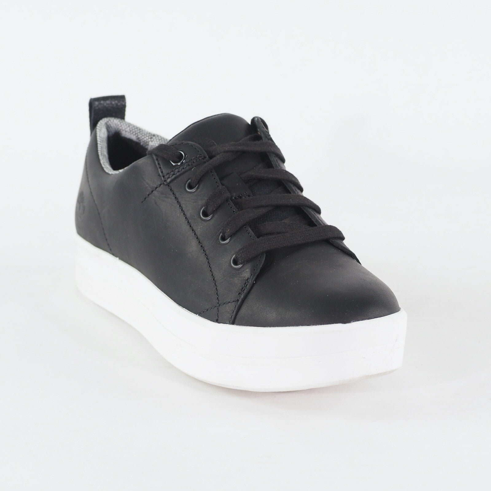 Womens Timberland Mayliss Ox A1IVU Black Leather Lace Up Low Top Casual Shoes