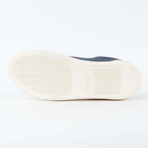 Mens Hackett London Cranfield HMS20572 595 Navy Canvas Lace Low Top Casual Shoes