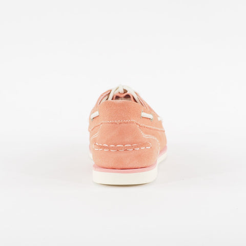 Womens Timberland Classic A1P37 Medium Pink Leather Casual Lace Up Boat Shoes