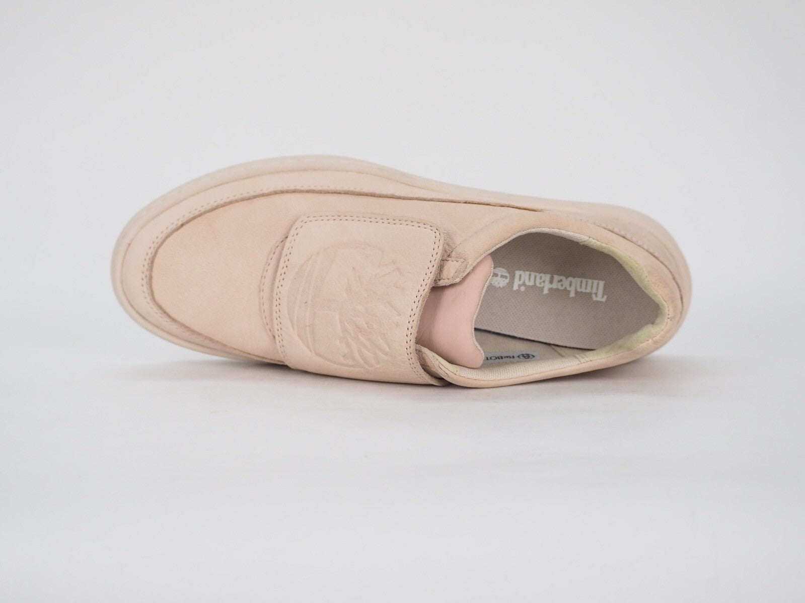 Womens Timberland Ruby Ann A22WN Light Pink Leather Casual Slip On Trainers UK 5