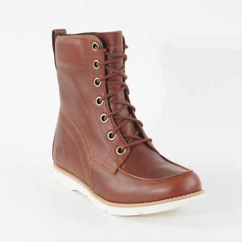 Womens Timberland EK Mosley 6 Inch 8503A Warm Brown Leather Lace Up Casual Boots