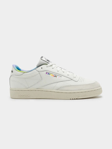 Unisex Reebok Club C 85 Leather Cream ID9425 Casual Walking Lace Up Trainers