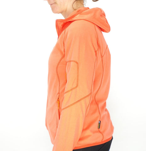 Womens Jack Wolfskin Rock Still 1703361 Watercress Blossom Zip Up Light Hoodie