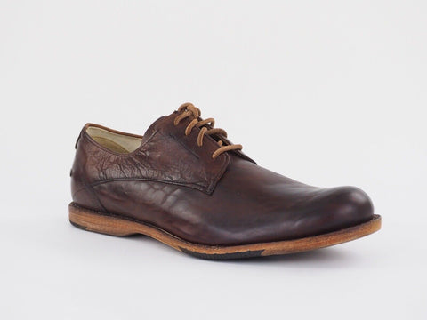 Mens Timberland CNT PNE PTO 89547 Dark Tan Leather Classic Lace Up Formal Shoes