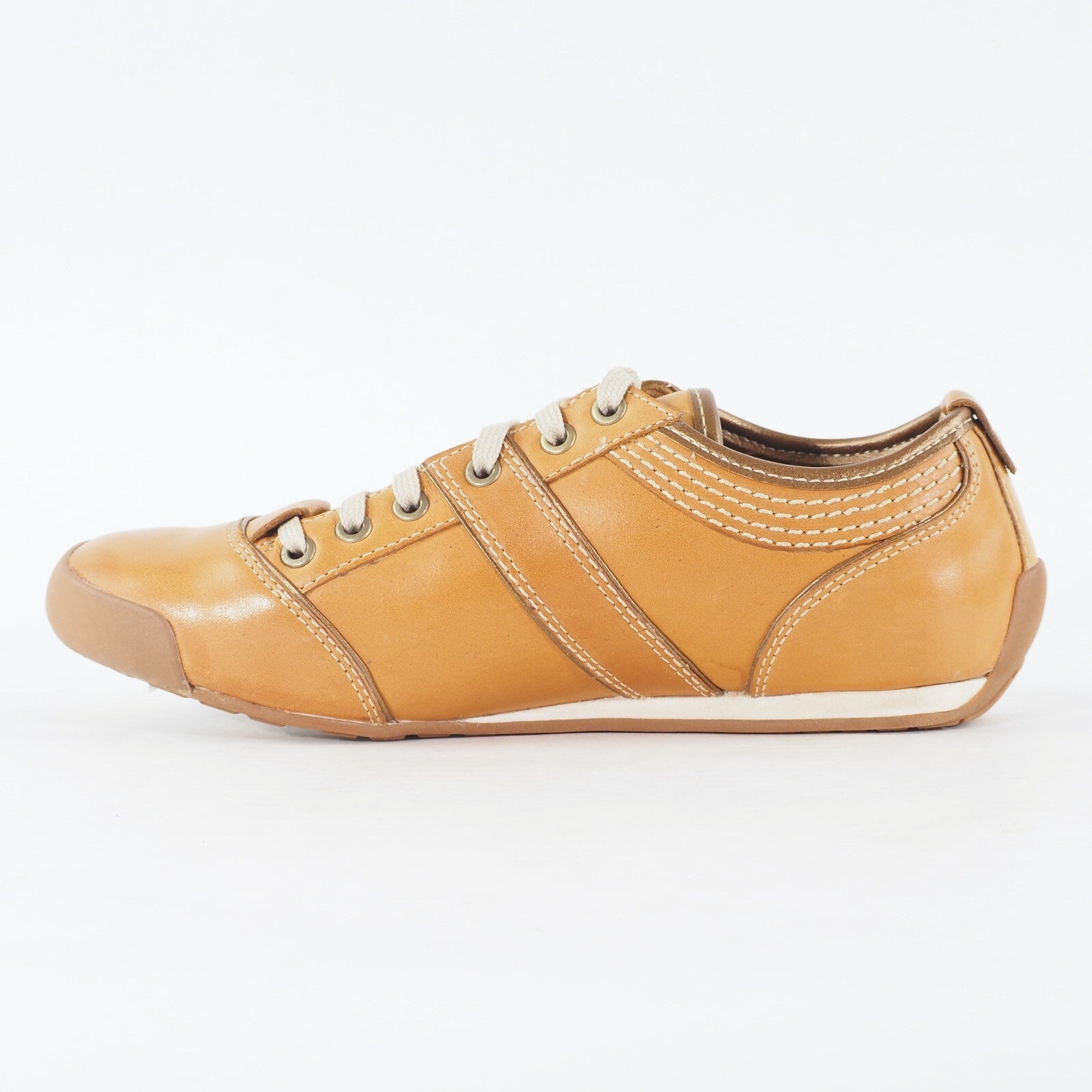 Womens Timberland Jovana Ox 21642 Wheat Leather Lace Up Low Top Casual Shoes