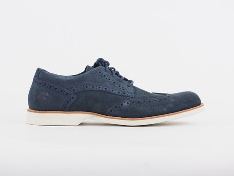 Mens Timberland Stormbuck 5831R Navy Blue Leather Lace Up Formal Oxford Shoes