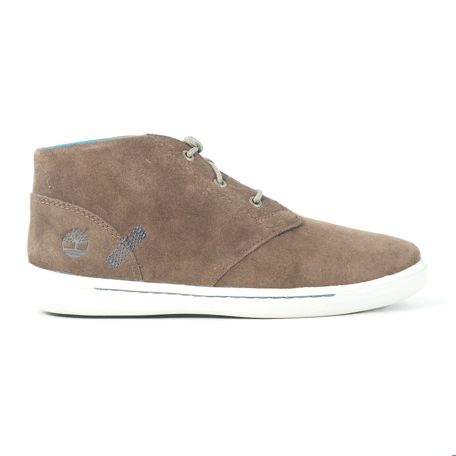 Junior Timberland Chukka A15MZ Dark Brown Leather Lace Up Casual Ankle Boots