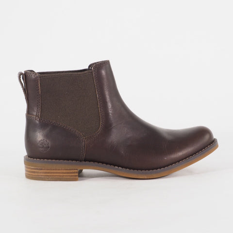 Womens Timberland Magby Chelsea A1KHW Brown Leather Pull On Casual Walking Boots