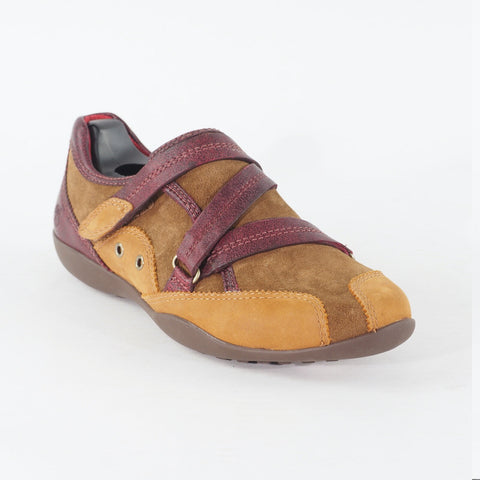 Womens Timberland Cicely Sport 63393 Rust Burgundy Leather Strap Casual Shoes
