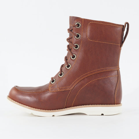 Womens Timberland EK Mosley 6 Inch 8503A Warm Brown Leather Lace Up Casual Boots