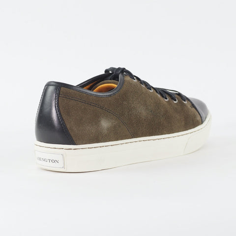 Mens Timberland Abington 6350A Dark Green Leather Lace Up Casual Low Top Shoes