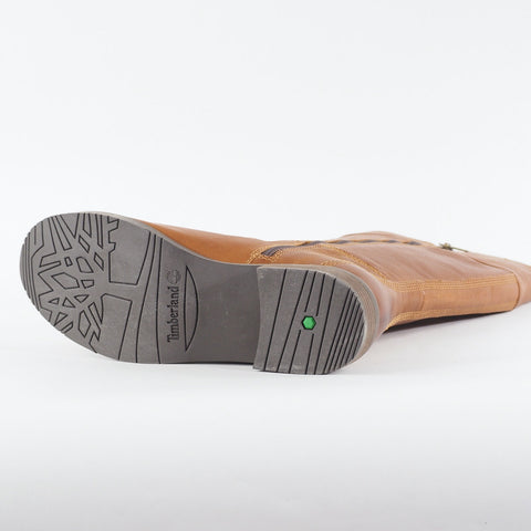 Womens Timberland Venice Park Tall A1IZ7 Tan Leather Zip Up Casual High Boots