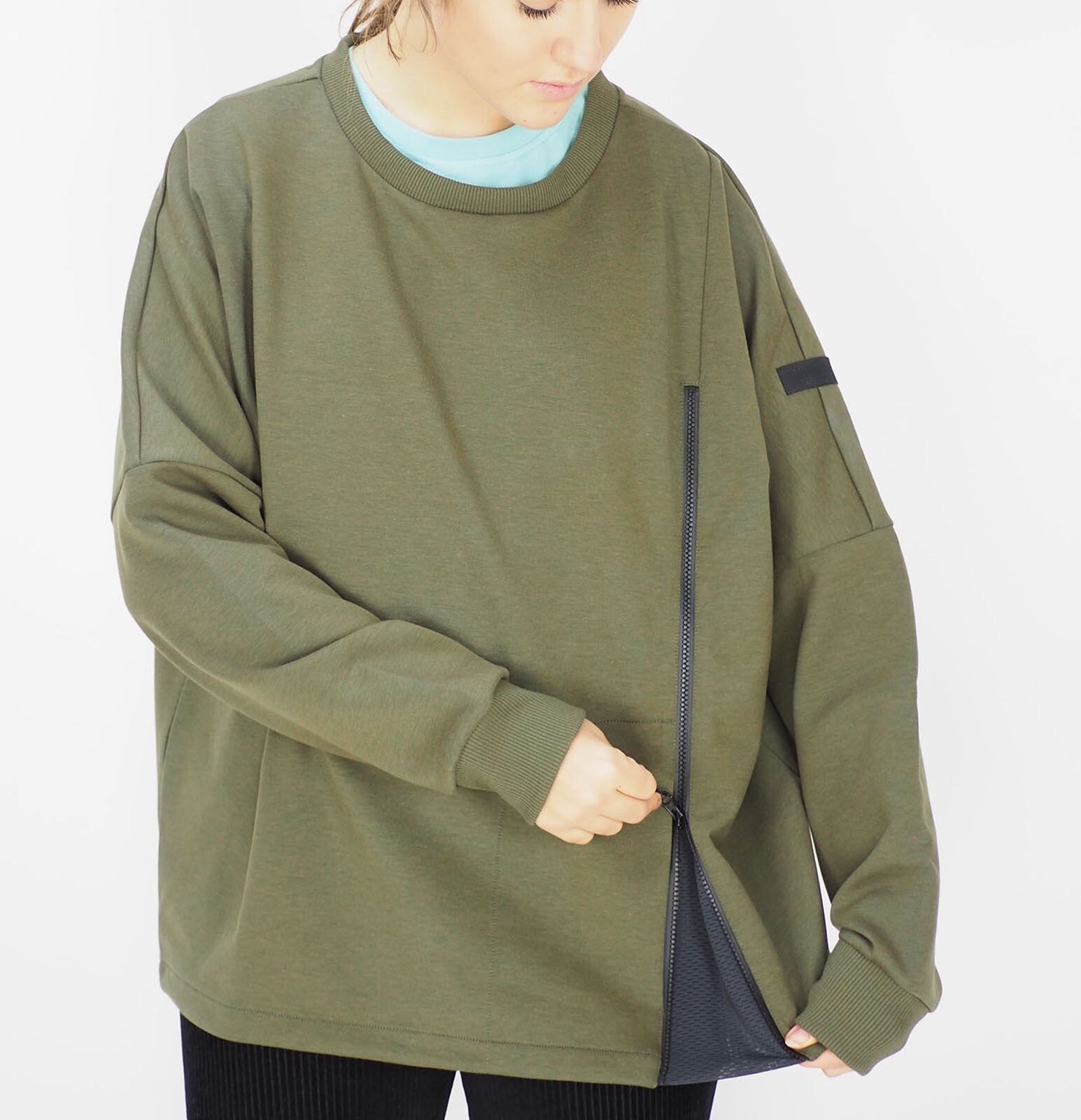 Womens Jack Wolfskin Mercury 1707411 Olive Branch Green Warm Sweatshirt Sweater