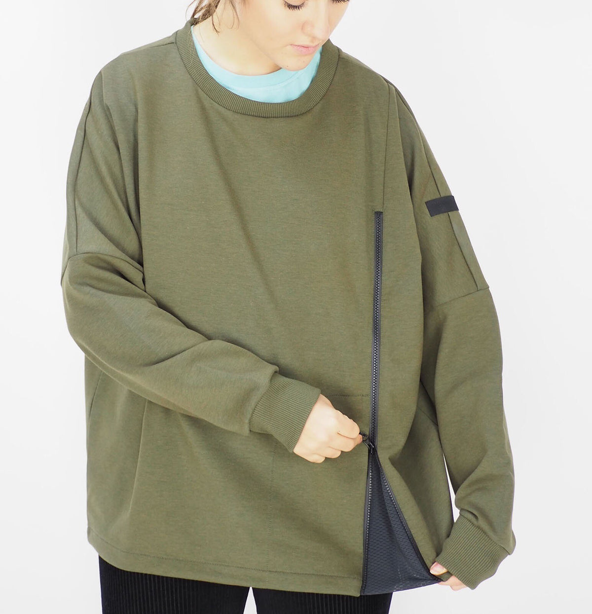 Womens Jack Wolfskin Mercury 1707411 Olive Branch Green Warm Sweatshirt Sweater