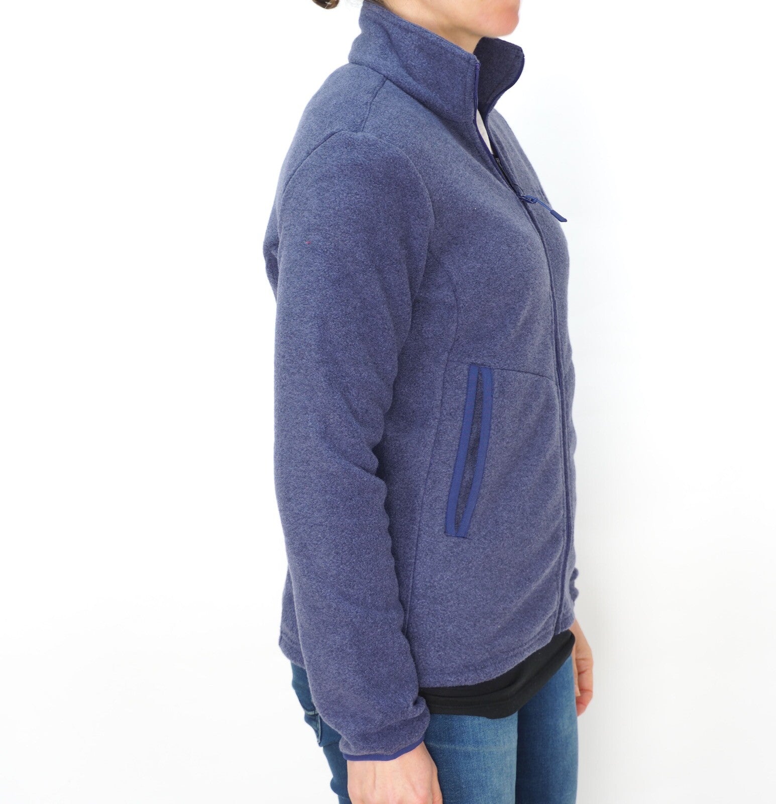 Womens Jack Wolfskin Nanuk 1707661 Dark Plum Soft Warm Fleece Zip Up Sweatshirt