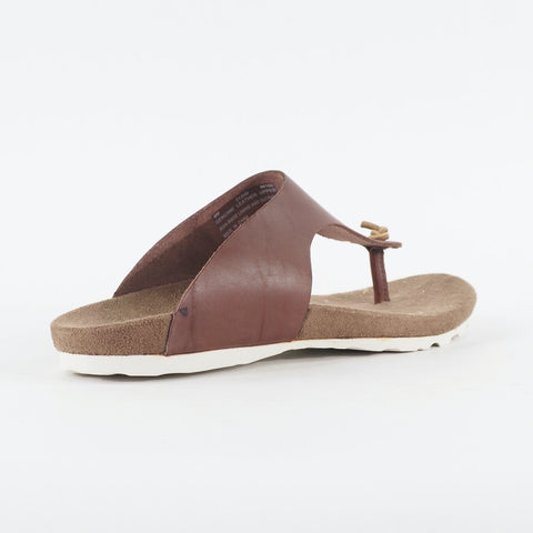 Mens Timberland EK City T Bar 5135R Brown Leather Slip On Casual Summer Sandal