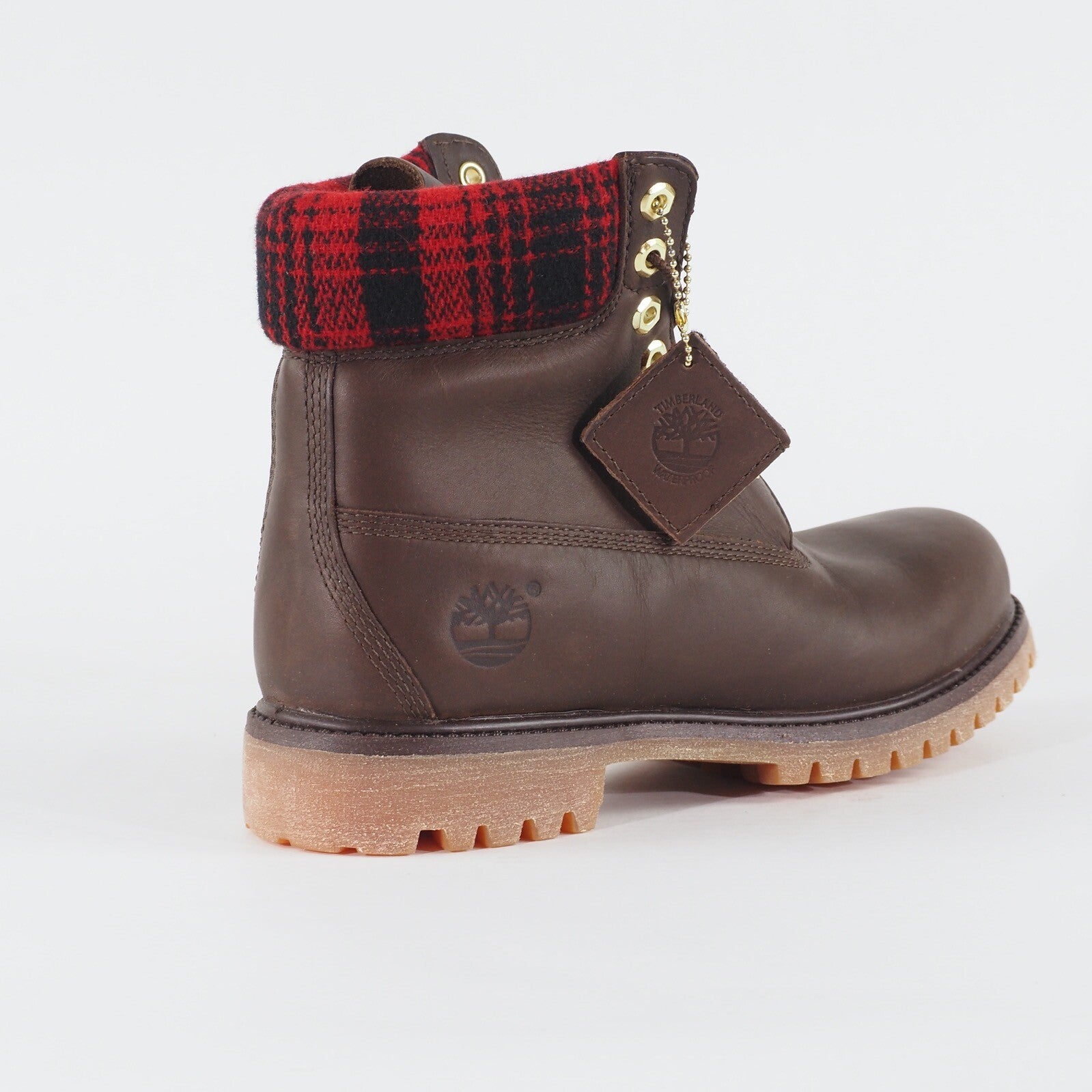 Mens Timberland 6 Inch Woolrich Brown Leather Waterproof Casual Walking Boots