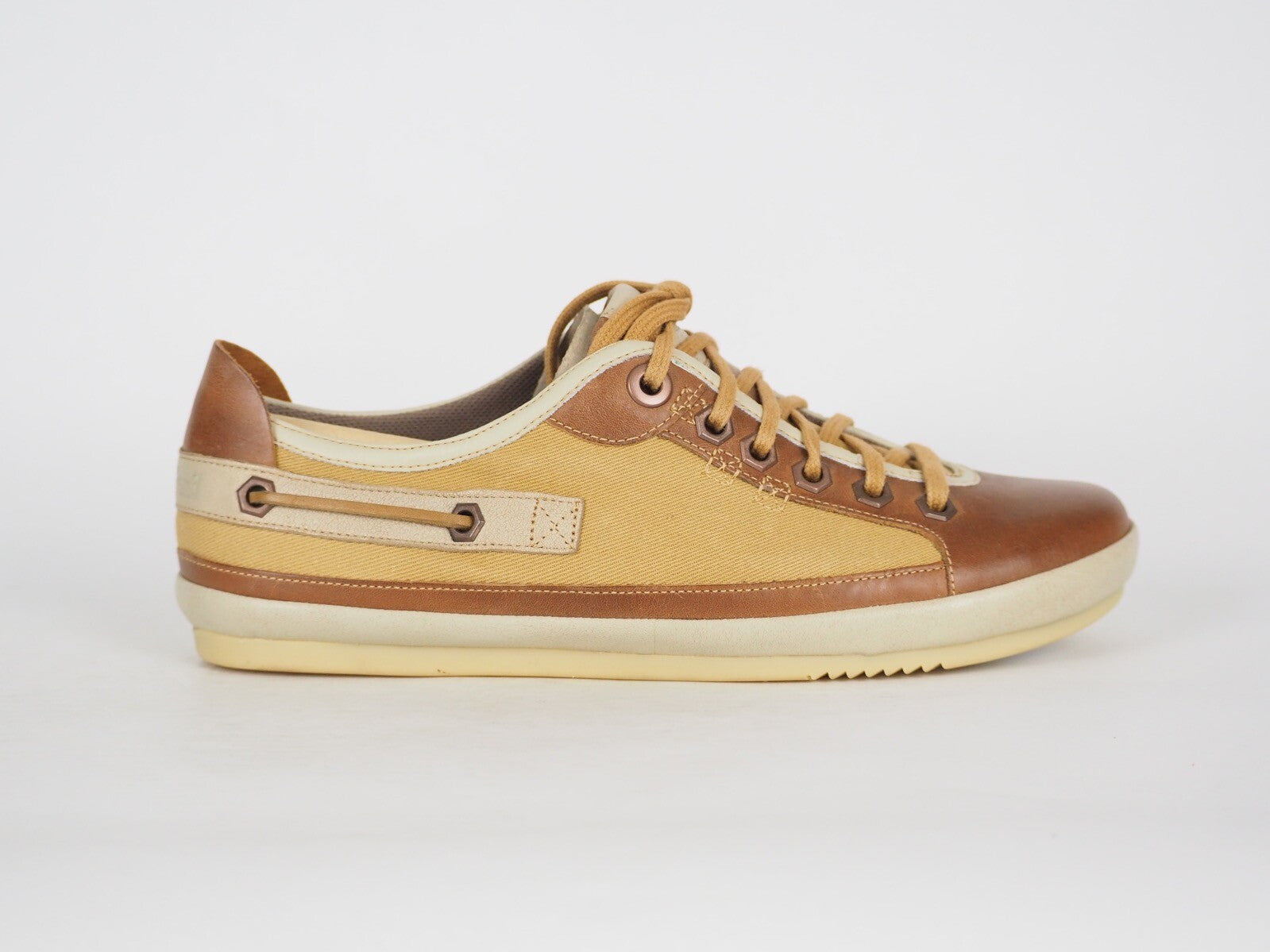 Womens Timberland Vintera Oxford 16679 Tan Leather Lace Up Flats Casual Shoes