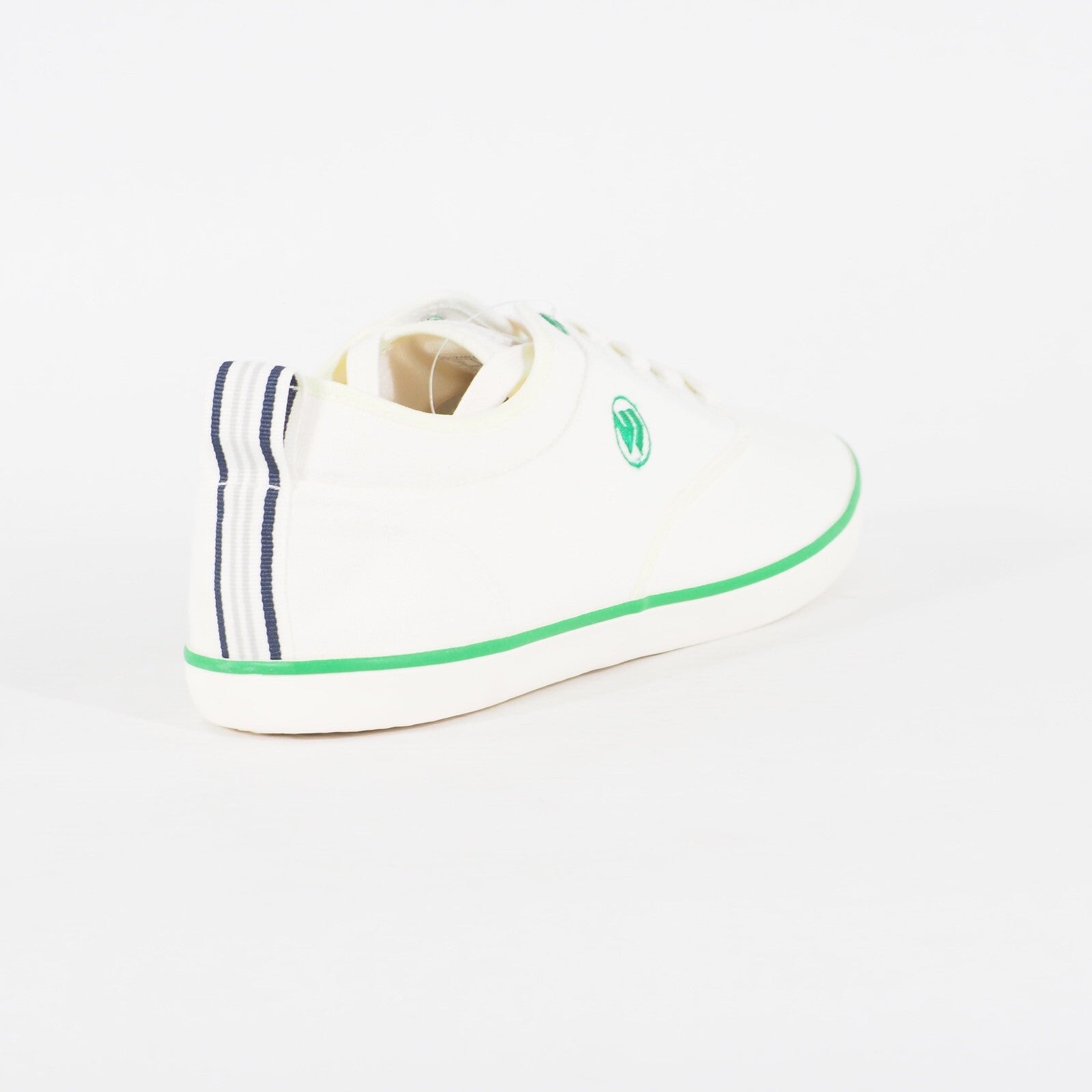 Mens FILA Wimbledon 1911 White Green Lace Up Sports Tennis Canvas Trainers
